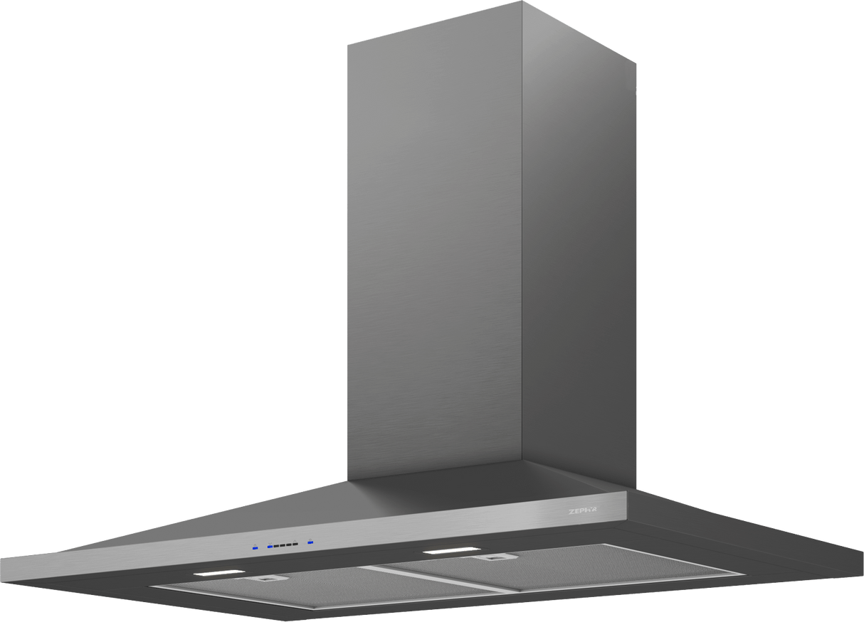 Anzio Wall, 90cm, Black SS, LED, 600 CFM w/ACT