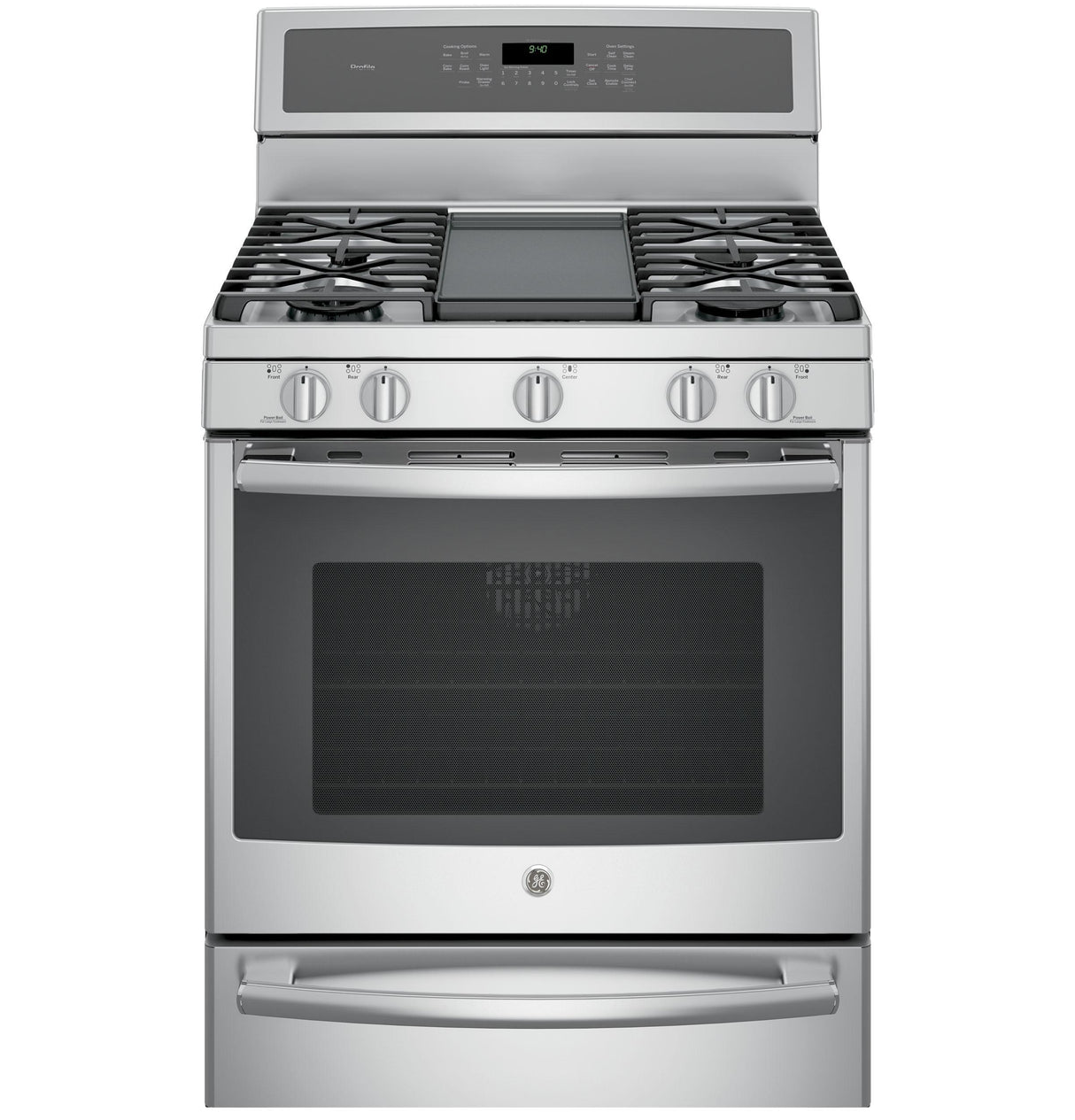 GE Profile™ Series 30" Free-Standing Gas Convection Range with Warming Drawer