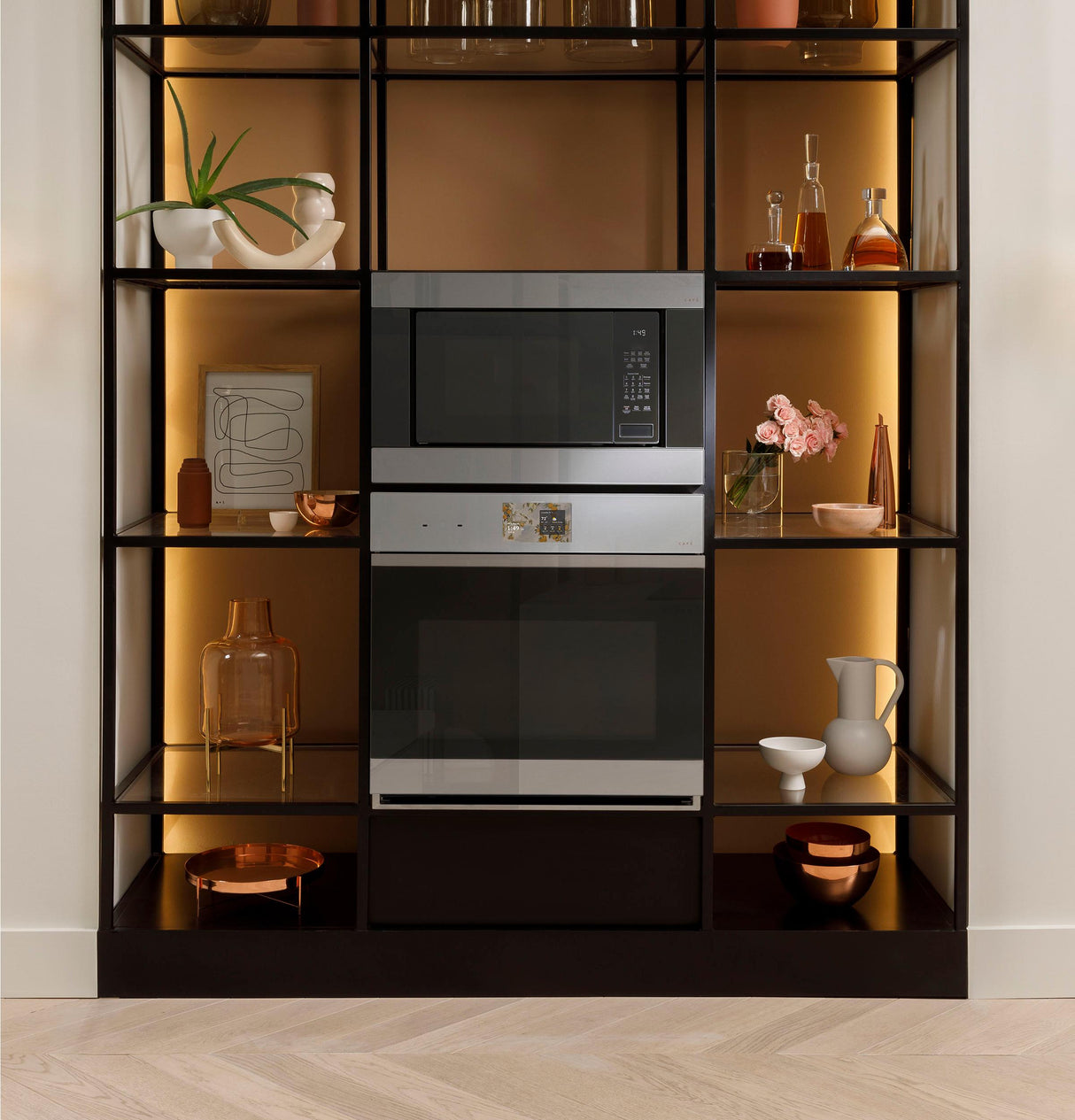 CAF(EBACK)™ 30" Smart Built-In Convection Single Wall Oven in Platinum Glass