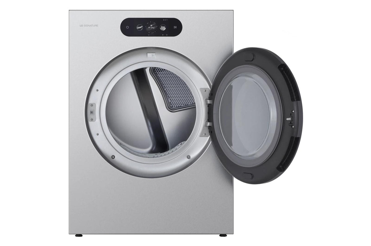 LG SIGNATURE 9.0 cu. ft. Mega Capacity Smart Front Load Electric Dryer with Built-In Intelligence, TurboSteam® and Touch LCD Control