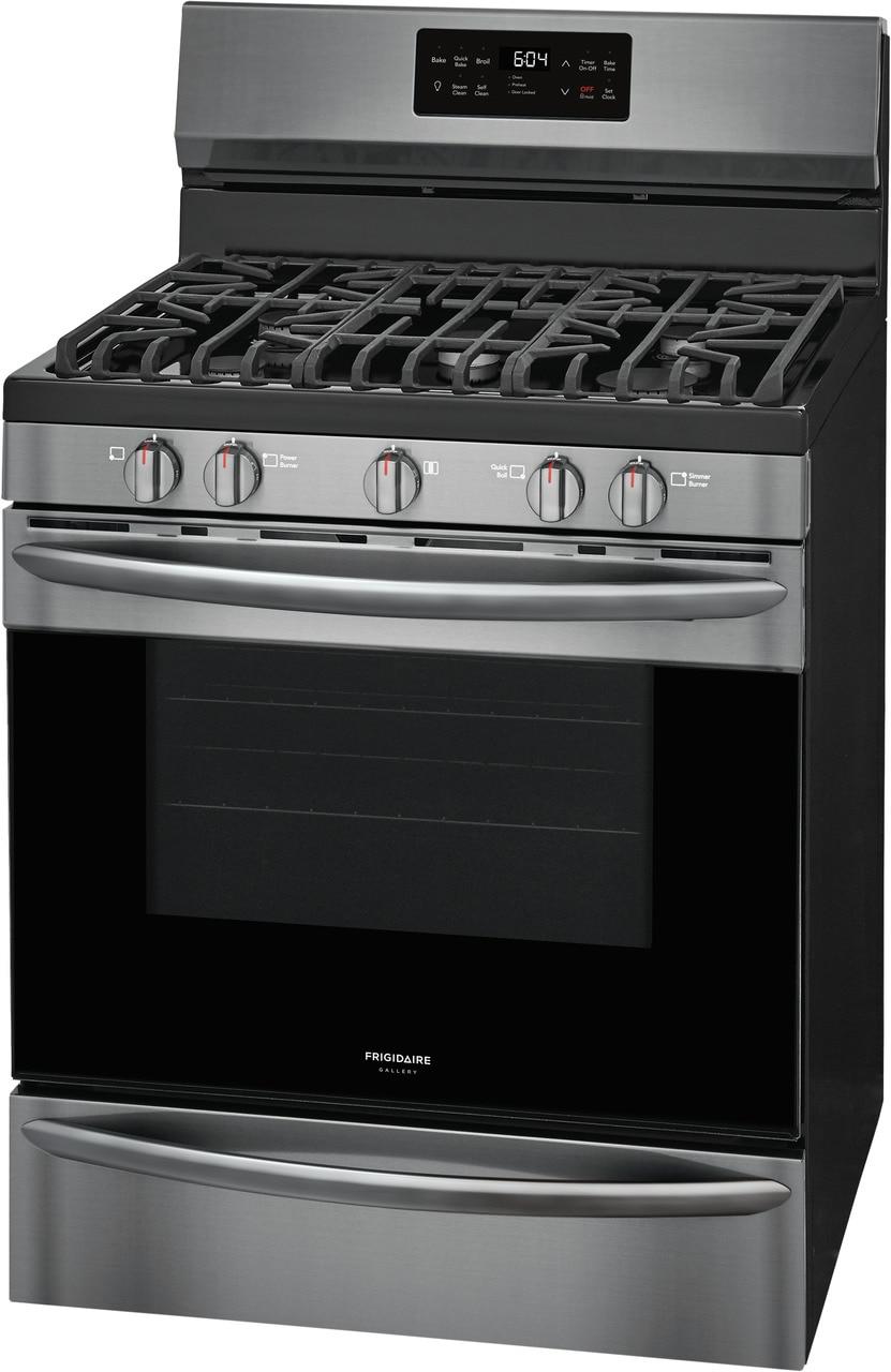 Frigidaire Gallery 30'' Freestanding Gas Range with Steam Clean