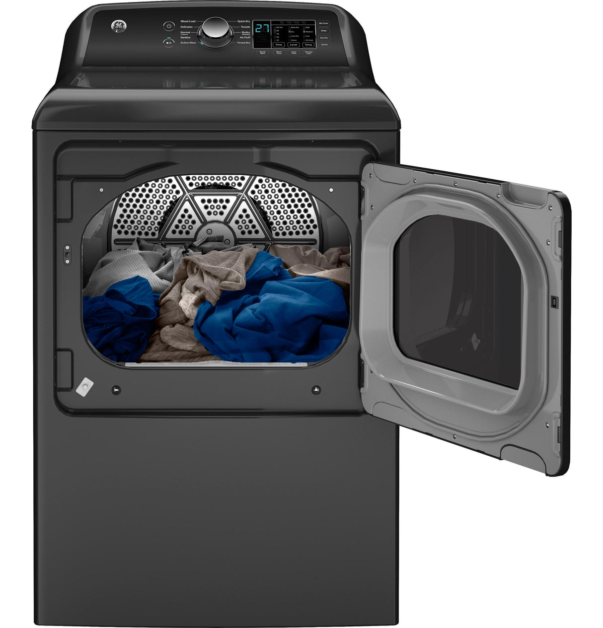 GE® 7.4 cu. ft. Capacity Gas Dryer with Up To 120 ft. Venting and Sensor Dry
