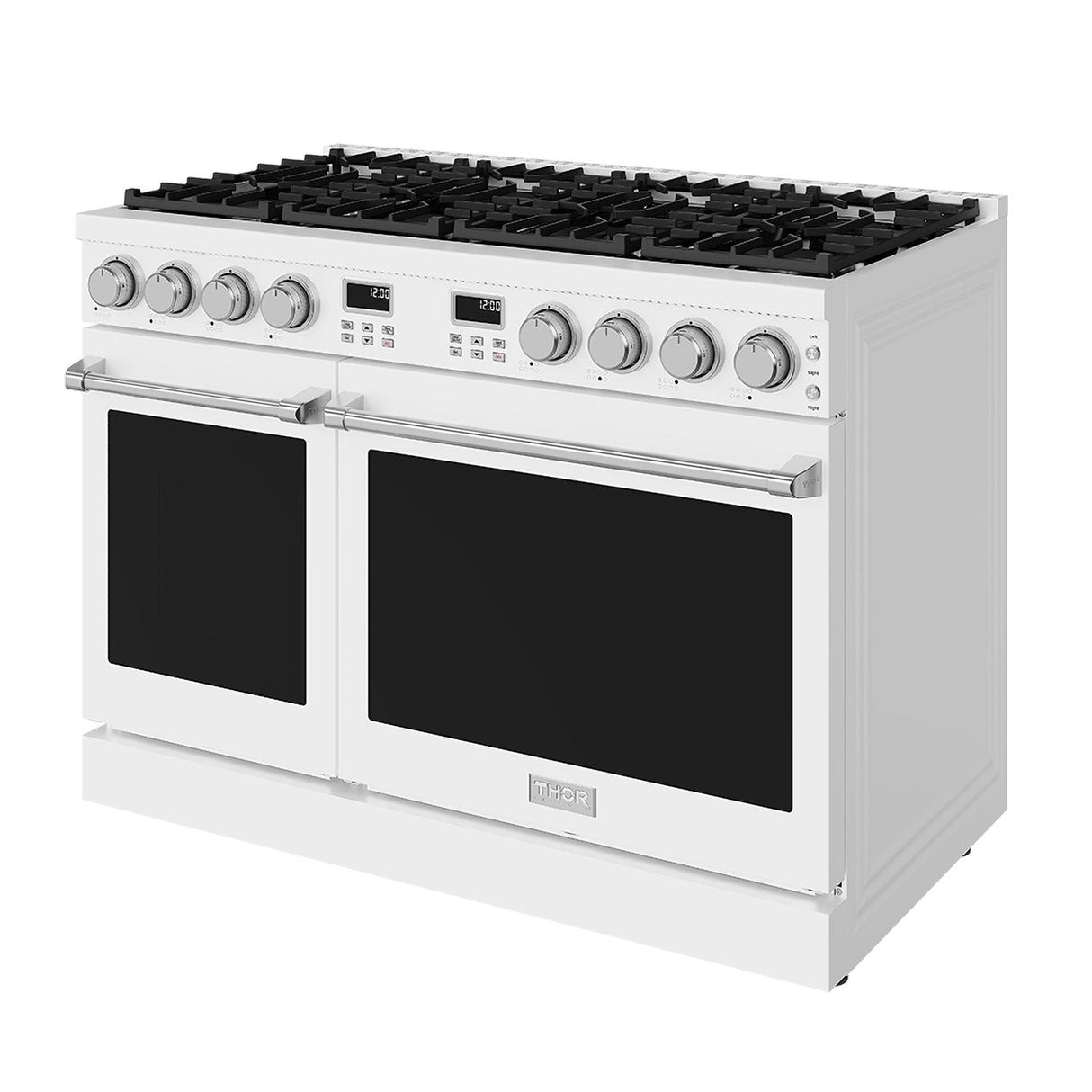 48 Inch Contemporary Professional Gas Range In White