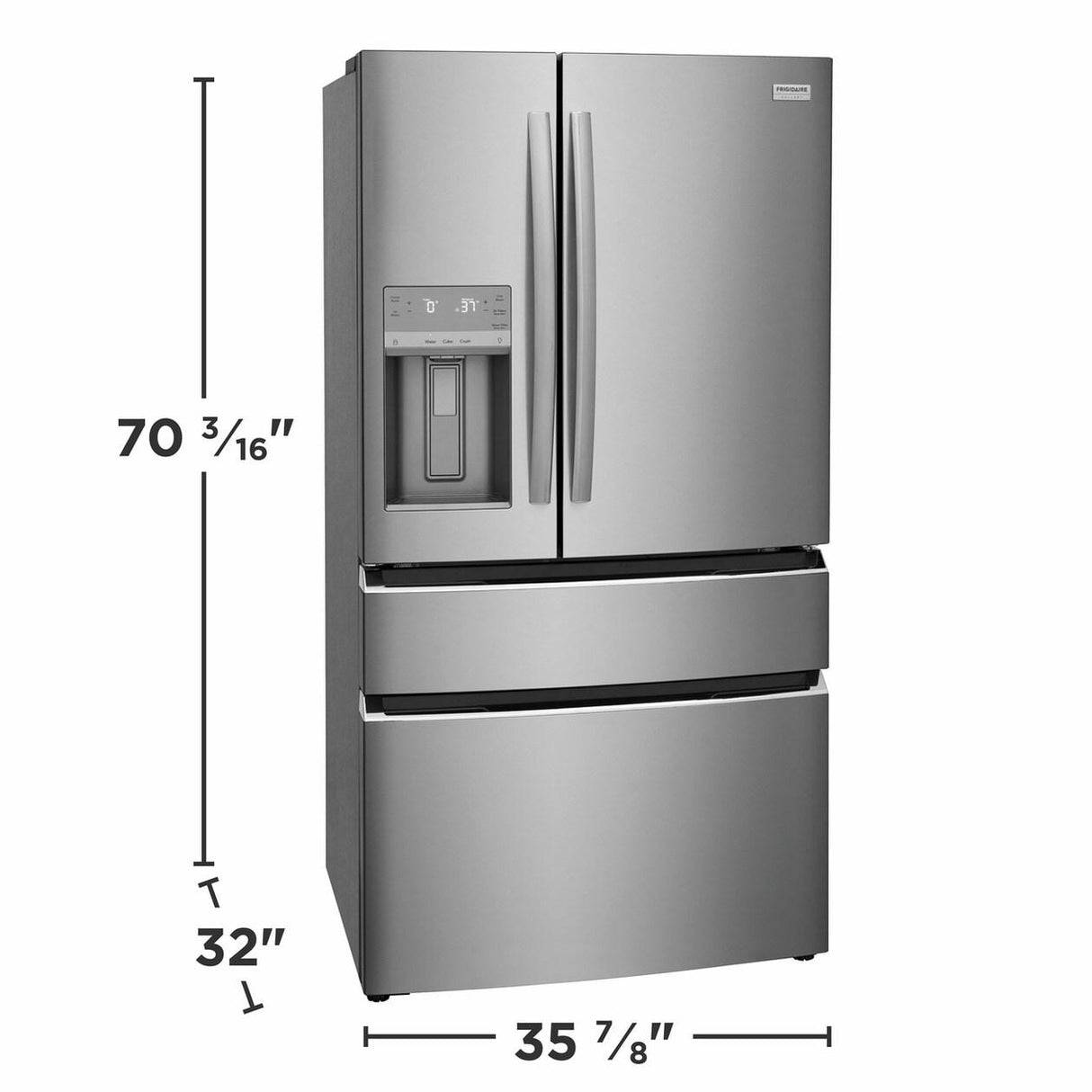 22 Cu. Ft. Counter-Depth 4-Door French Door Refrigerator