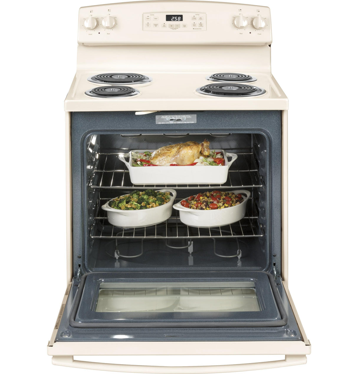 GE® 30" Free-Standing Self-Clean Electric Range