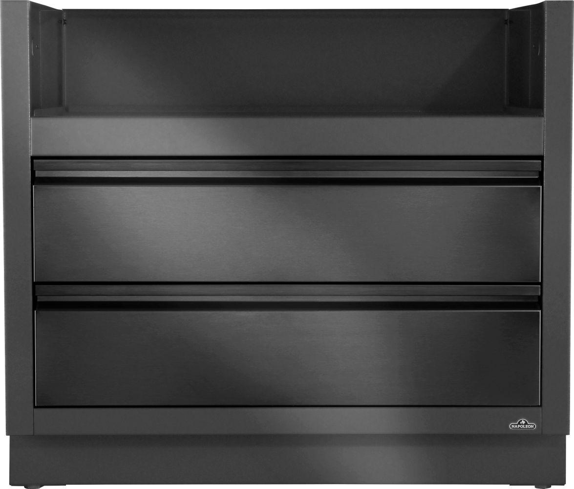 OASIS Under Grill Cabinet for Built-in Prestige PRO 665, Matte/Matt Black