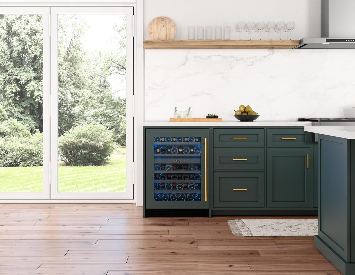 Presrv Wine Cooler, 24in UC, Panel Ready+Gls, 2Z