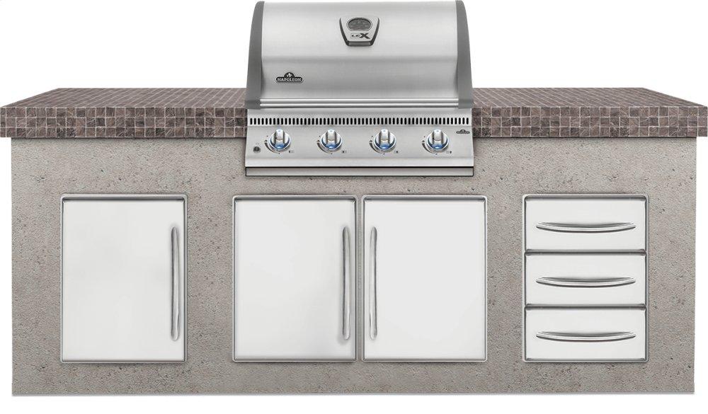 Built-In LEX 485 Stainless Steel Gas Grill Head