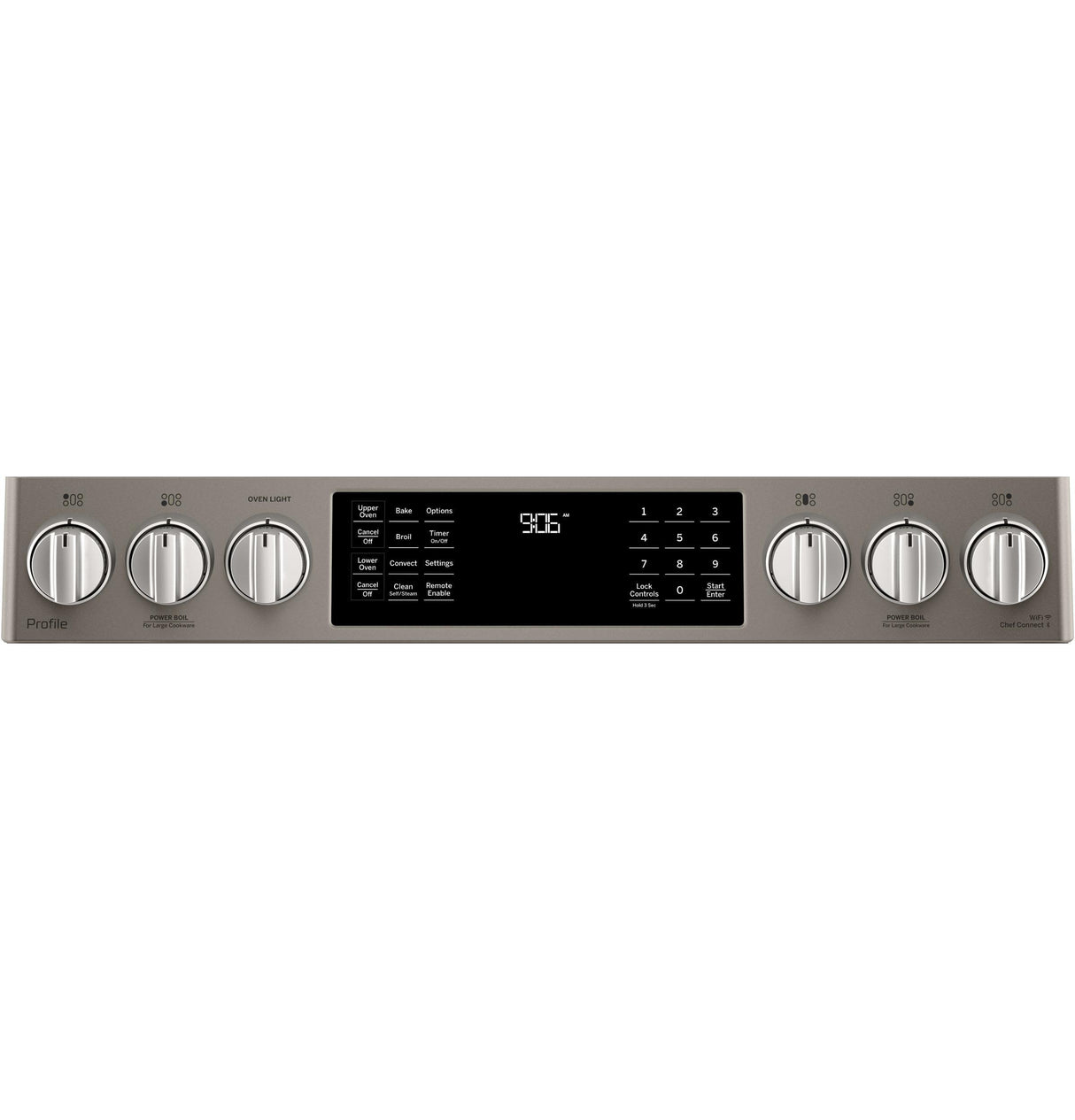 GE Profile™ 30" Smart Slide-In Front-Control Gas Double Oven Convection Range