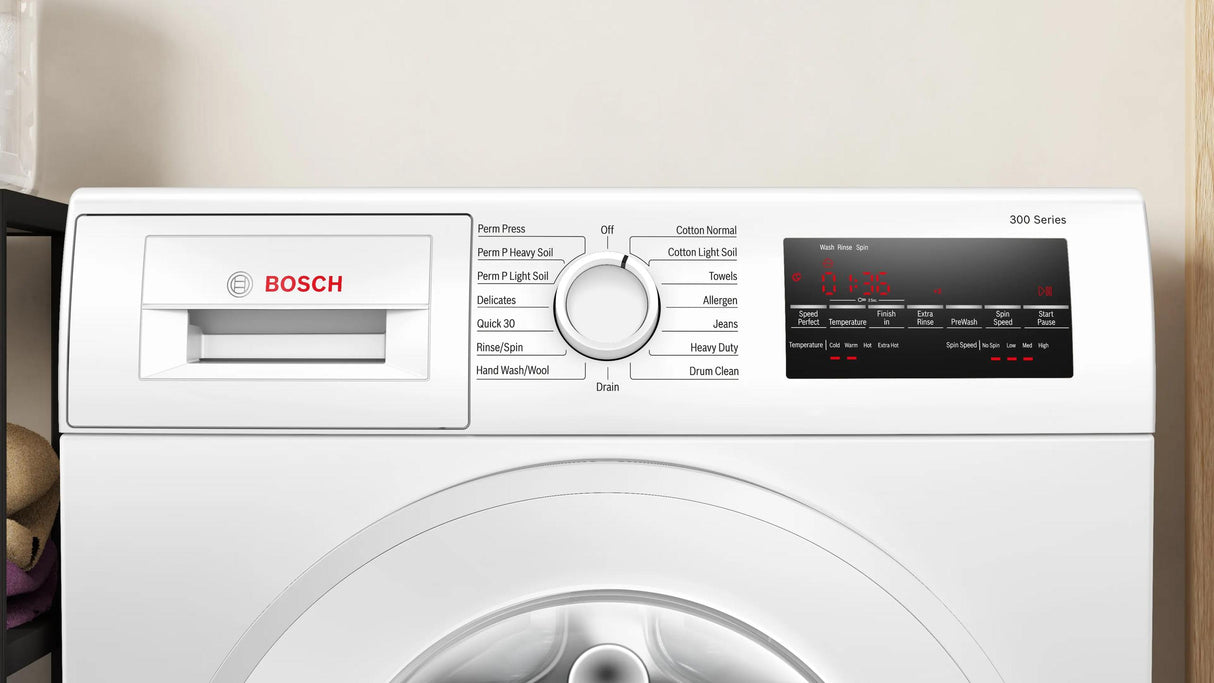 300 Series Compact Washer , White