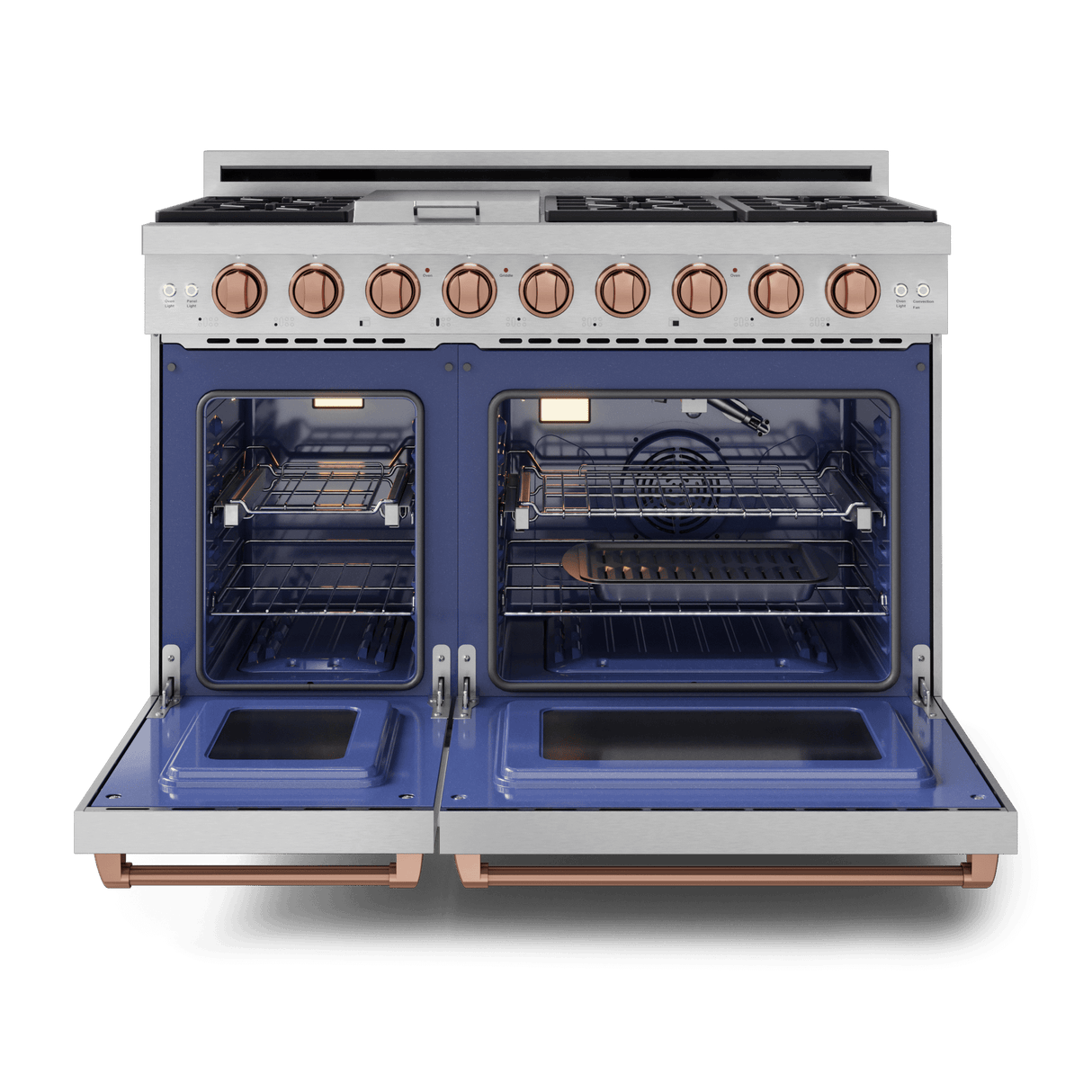 48 Inch Professional Lp Range With Pro-style Knobs In Stainless Steel/rose Gold Gordon Ramsay Series