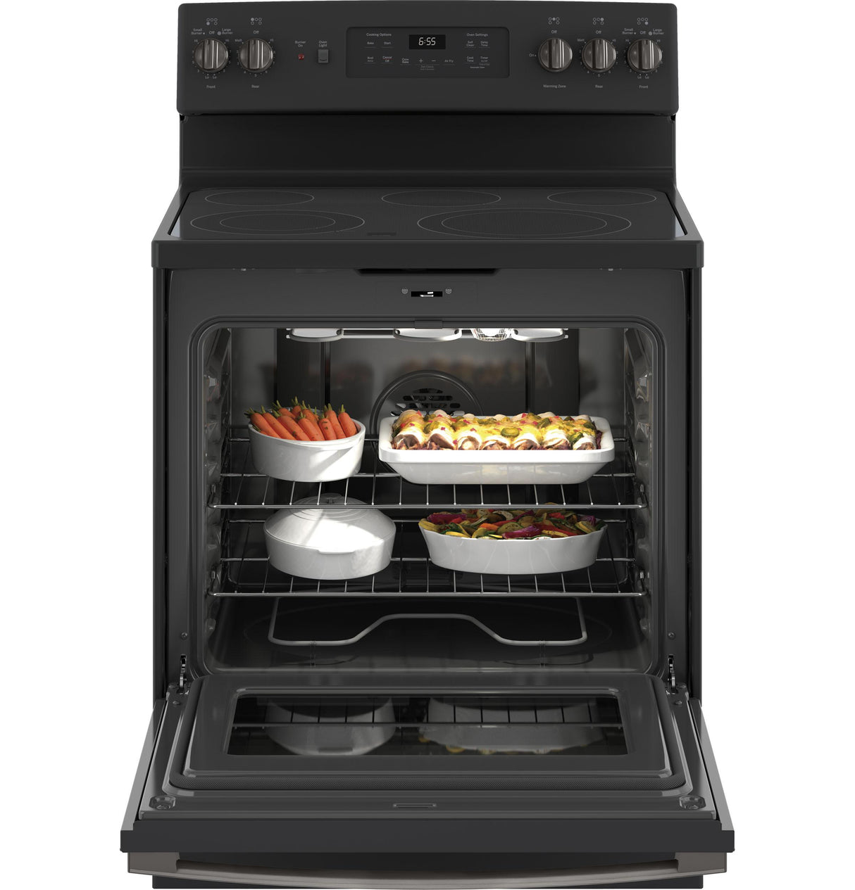 GE® 30" Free-Standing Electric Convection Range