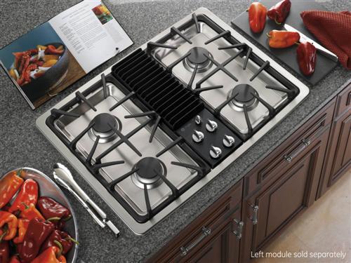 GE Profile™ Series Built-In Downdraft Gas Modular Cooktop