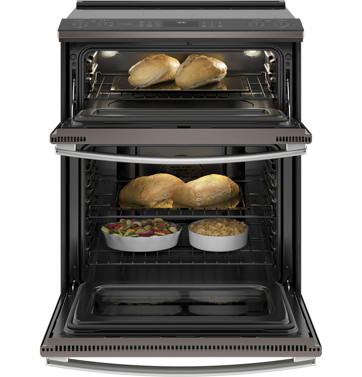 GE Profile™ 30" Smart Slide-In Electric Double Oven Convection Range