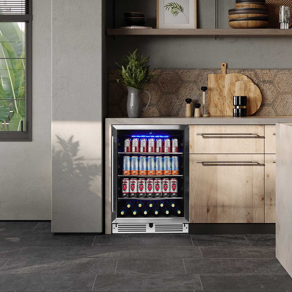Danby 24" Under Counter Beverage Center in Stainless Steel