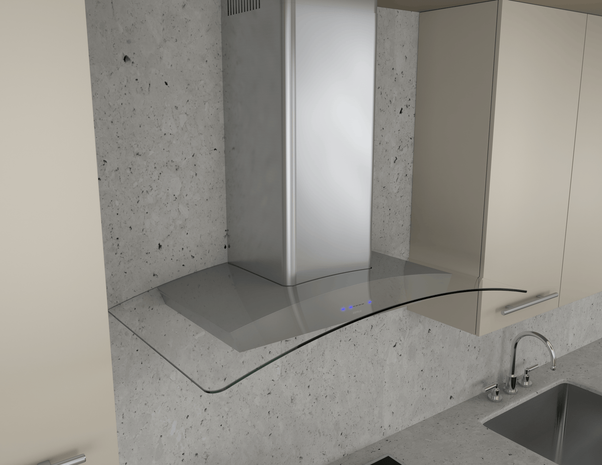 Ravenna, Wall, 90cm, SS+Clear Glass, ACT, LED