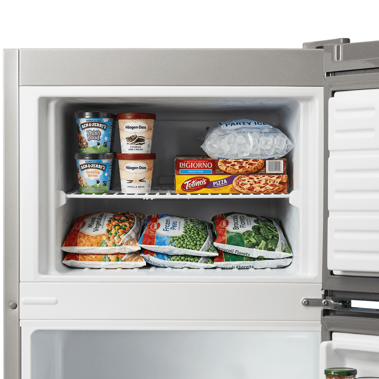 Element 21.3 in. 7.4 cu. ft. Compact Top Freezer Refrigerator - Stainless Steel