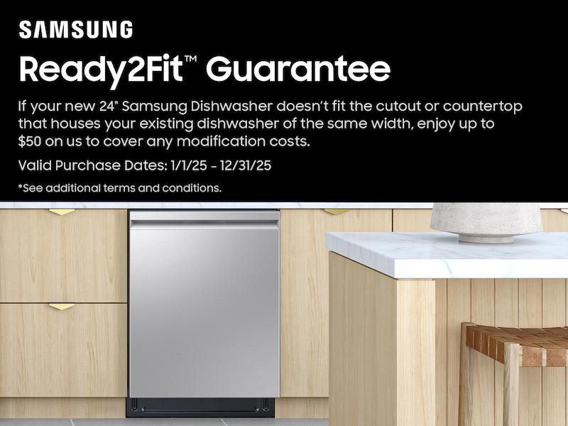 38 dBA Bespoke Smart Dishwasher with 3rd Rack Washing System in Fingerprint Resistant Stainless Steel