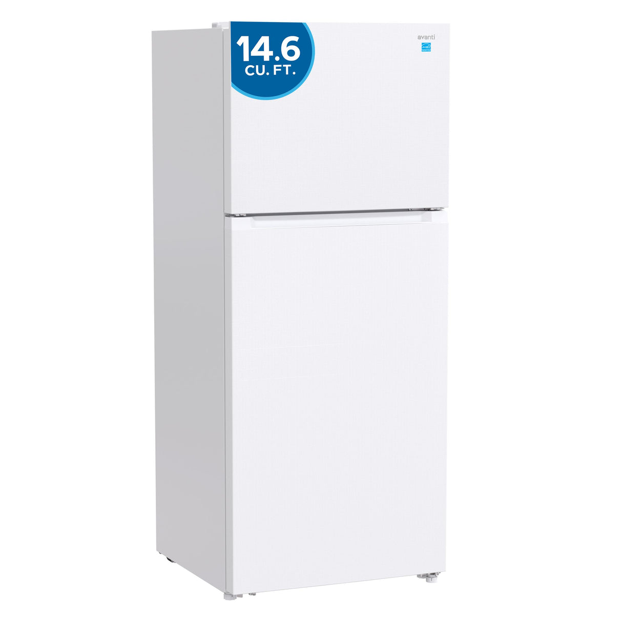 Avanti Frost-Free Apartment Size Garage-Ready Refrigerator, 14.6 cu. ft. Capacity, in White (AVFF146DLJ0W)