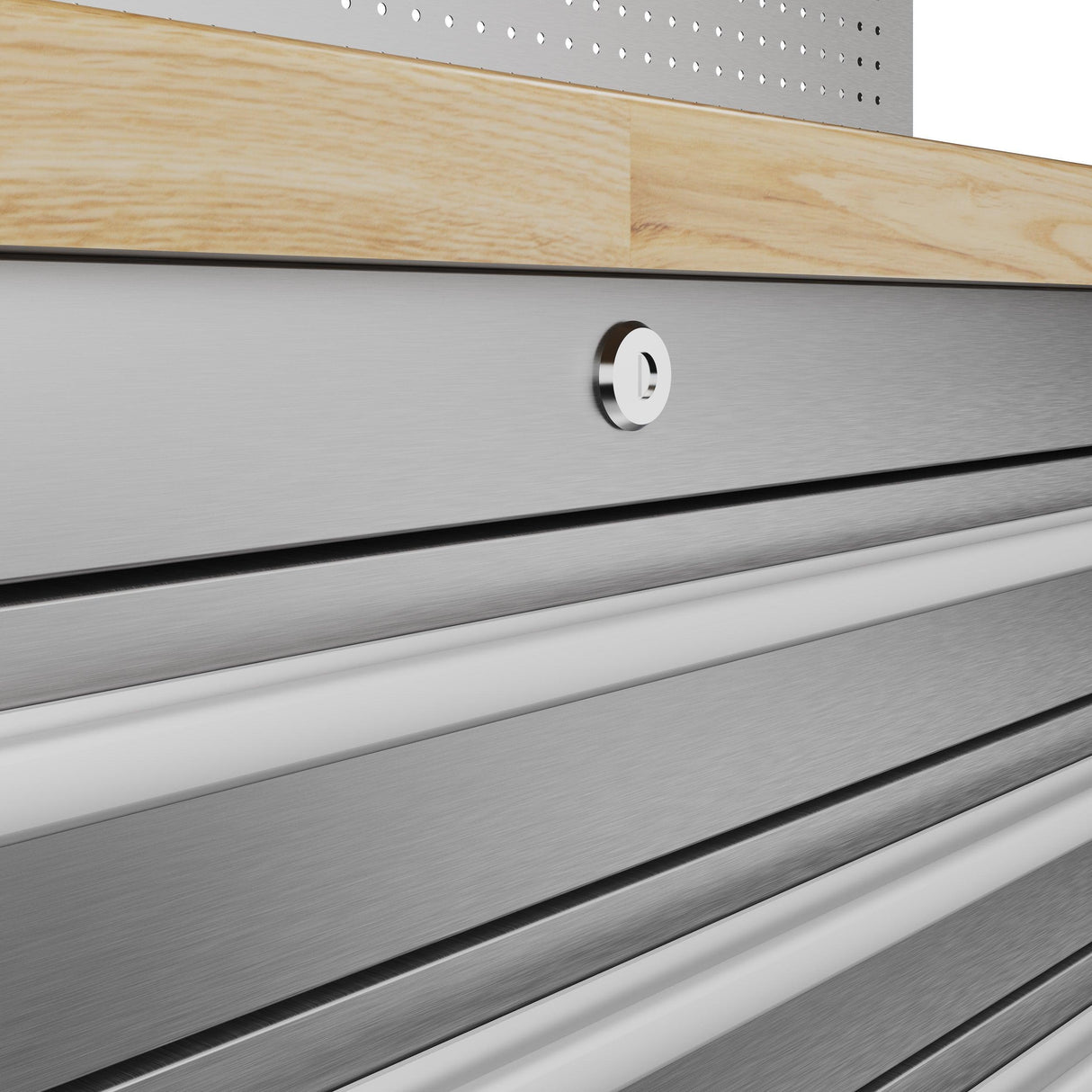 72" 15-drawer Tool Chest With Upper Cabinet and Pegboard