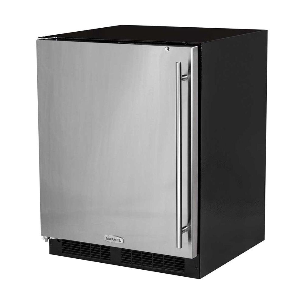 24-In Low Profile Built-In All Refrigerator With Maxstore Bin with Door Style - Stainless Steel, Door Swing - Left