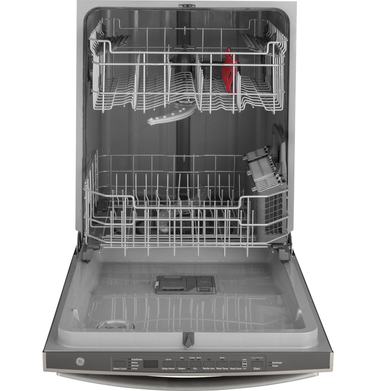 GE® Top Control with Plastic Interior Dishwasher with Sanitize Cycle & Dry Boost