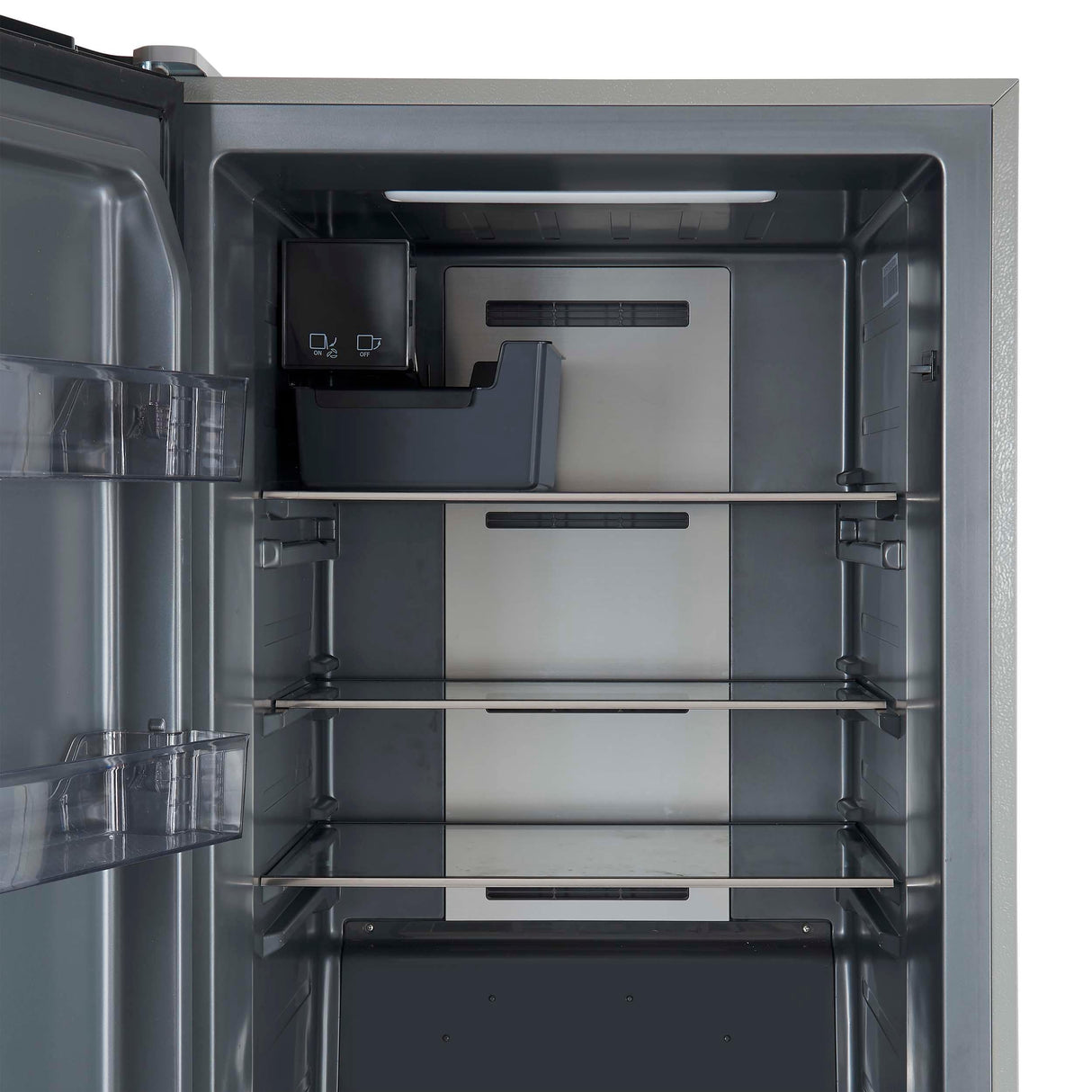 Forno Fortezza 28 Inch Left-Swing Freezer, Stainless Steel with Automatic Ice Maker