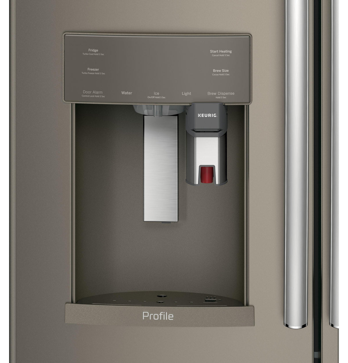 GE Profile™ Series ENERGY STAR® 27.8 Cu. Ft. French-Door Refrigerator with Keurig® K-Cup® Brewing System