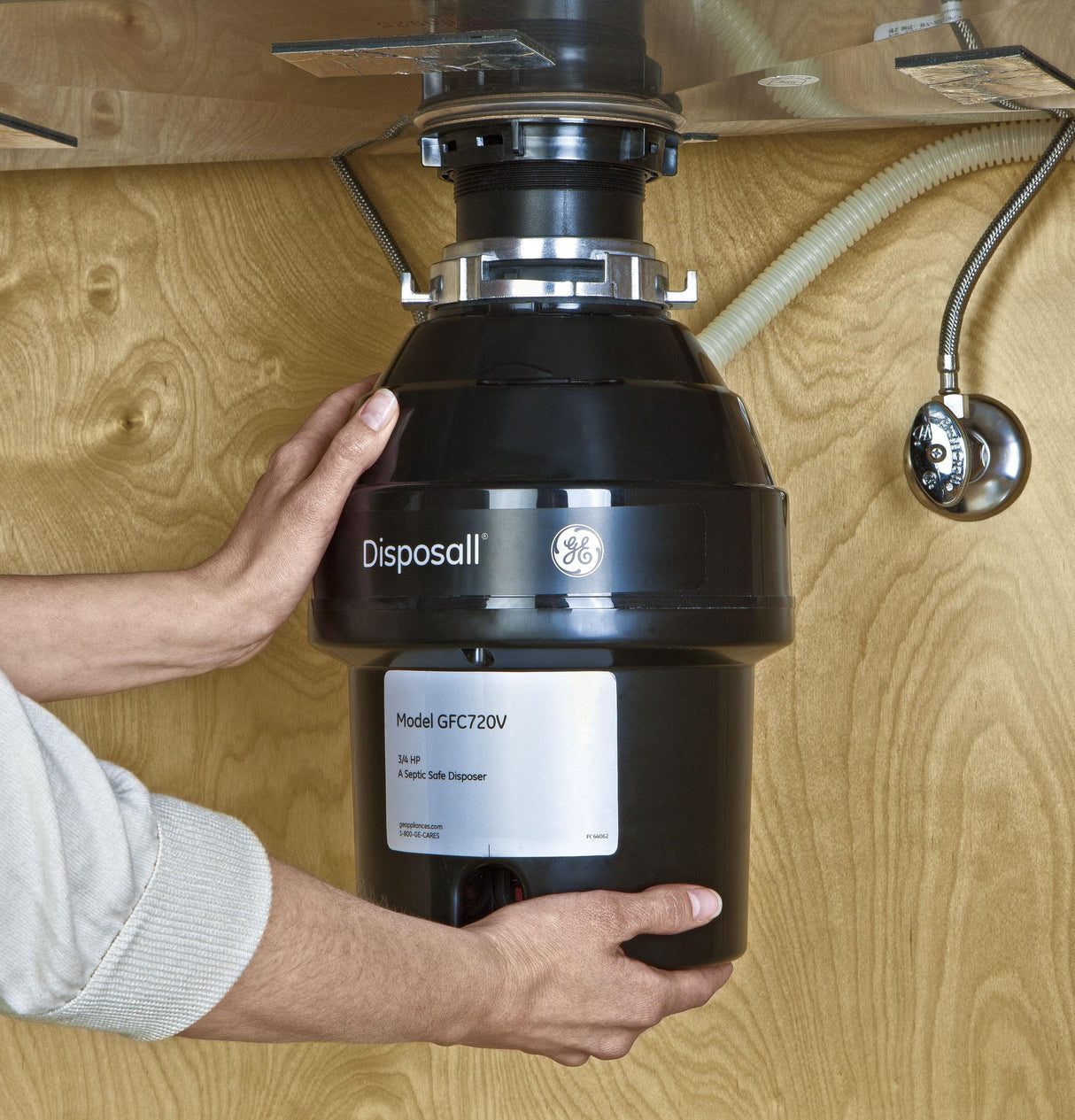 GE DISPOSALL® 3/4 HP Continuous Feed Garbage Disposer - Non-Corded