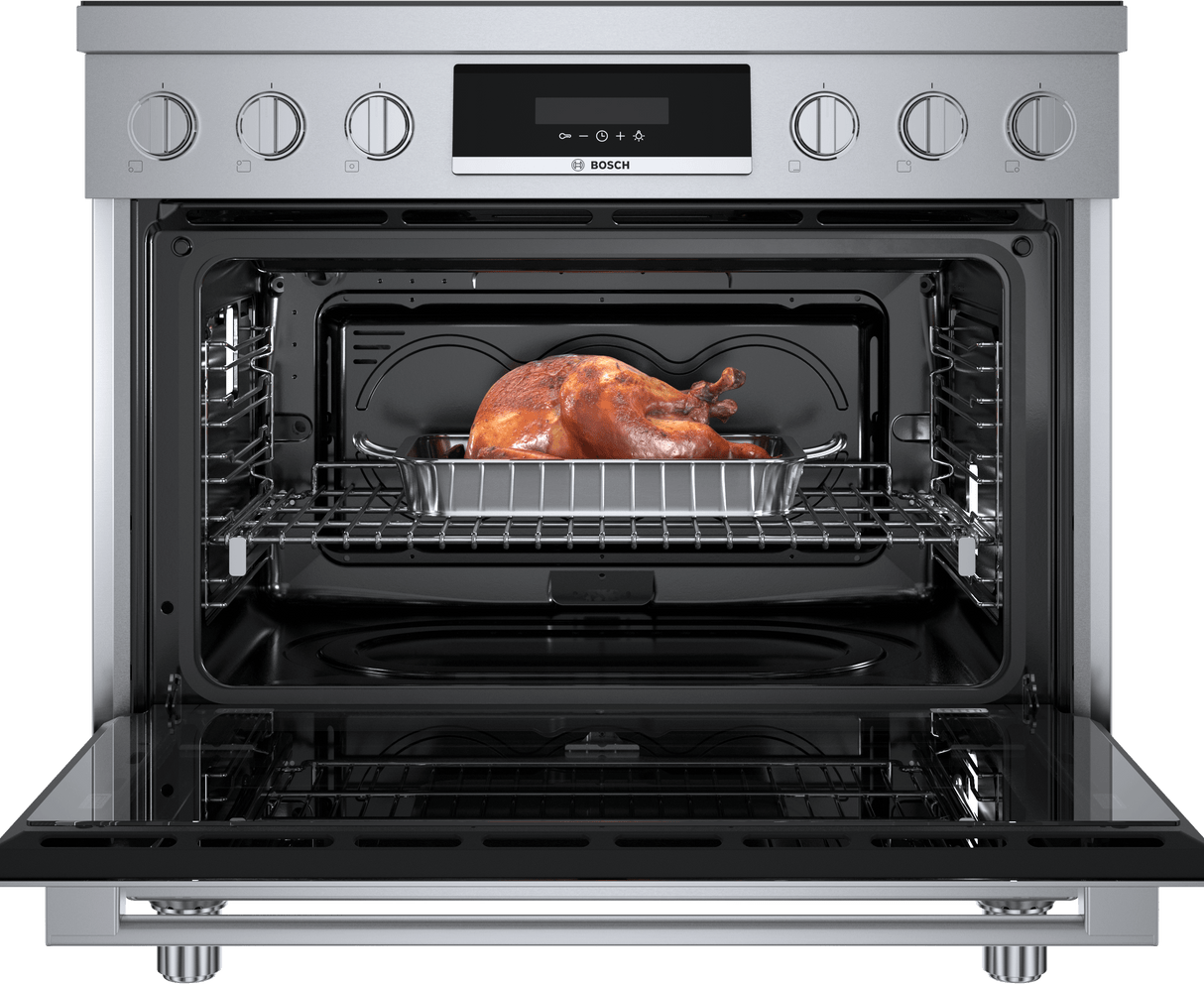 800 Series Induction freestanding range 36" Stainless Steel