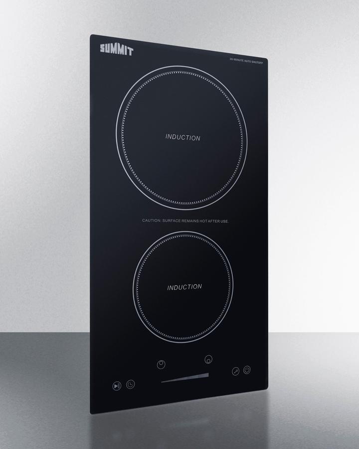 12" Wide 115v 2-zone Induction Cooktop With Safety Shutoff