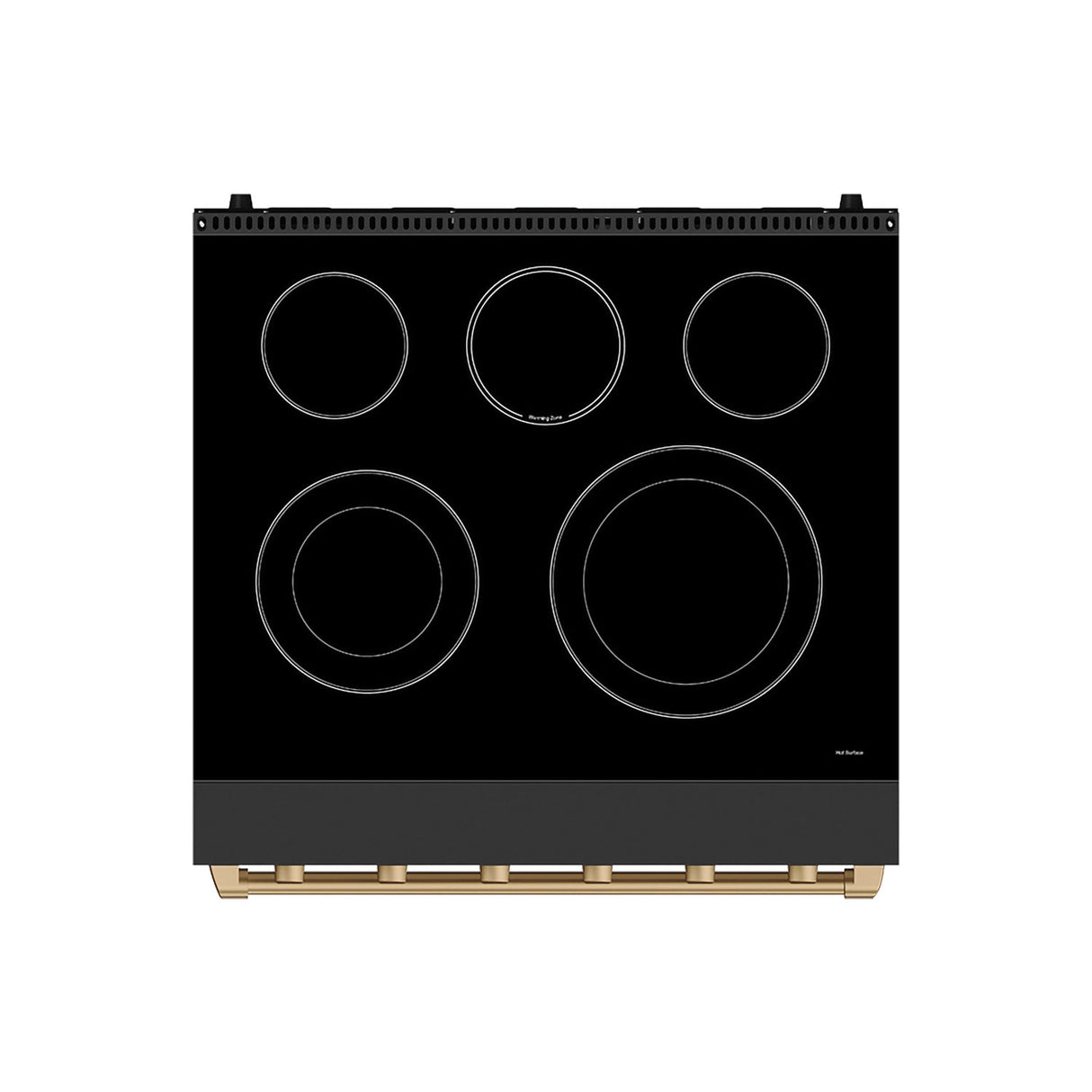 30 Inch Professional Electric Range With Precision Knob Control In Black and Bronze Gordon Ramsay Series
