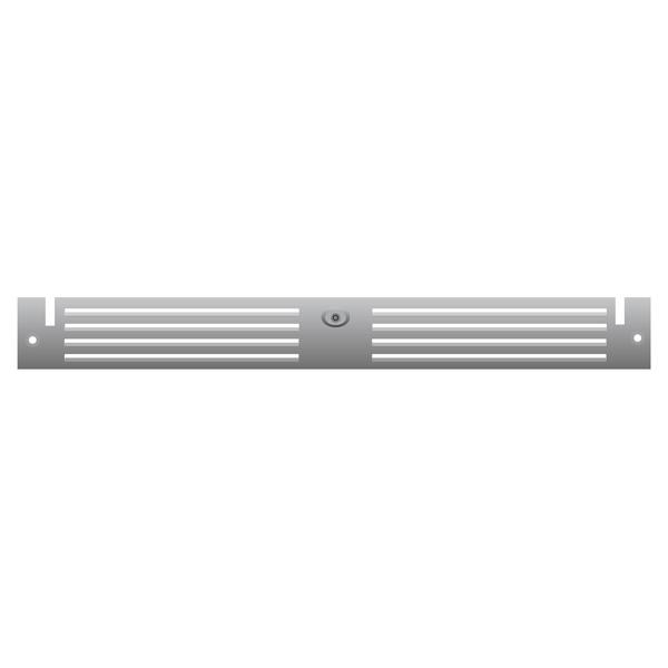 SS toe kick 24" Single Door (standard on XO Stainless Steel and black glass units)