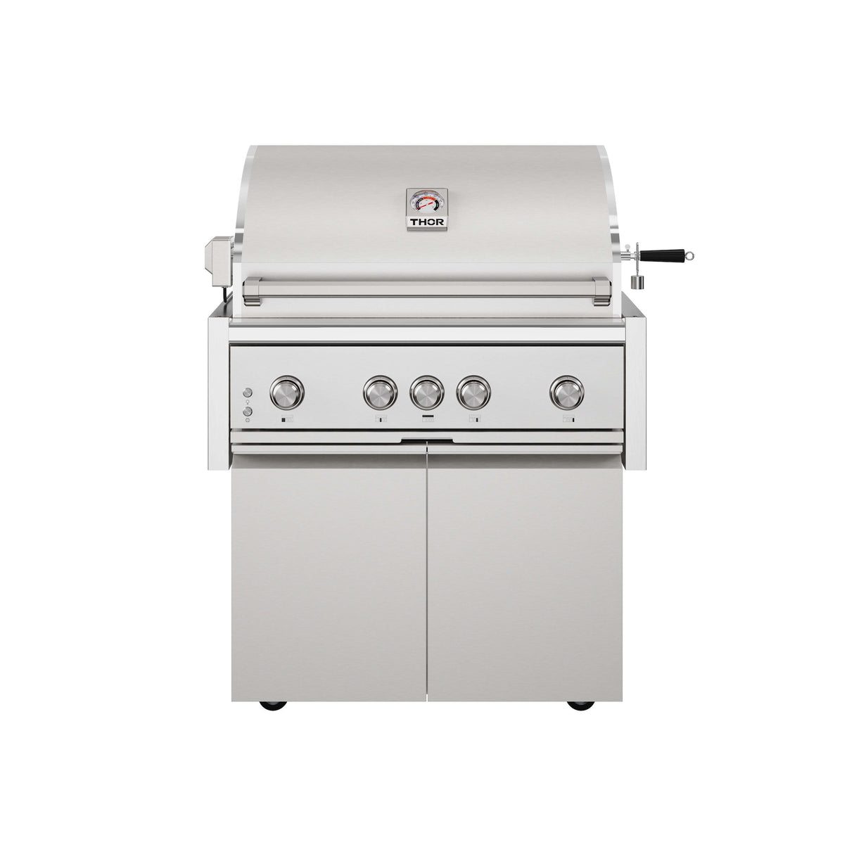 36-inch 4 Burners Built In Gas Grill On Cart With Sear/rear Infrared Burner & Rotisserie Natural Gas