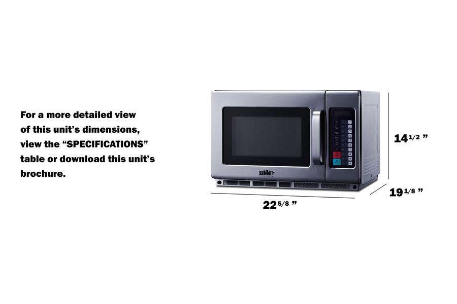 23" Wide Countertop Microwave