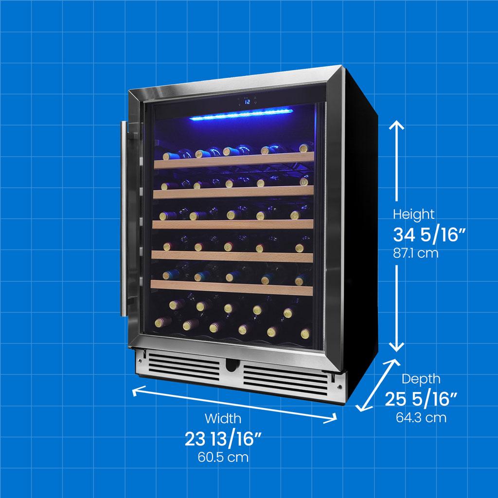 Danby 24" Under Counter Wine Cooler in Stainless Steel