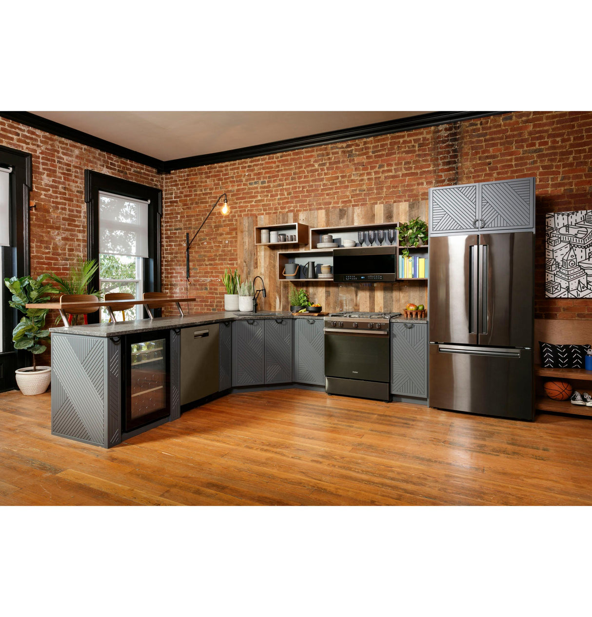 Haier ENERGY STAR® Smart Top Control with Stainless Steel Interior Dishwasher with Sanitize Cycle