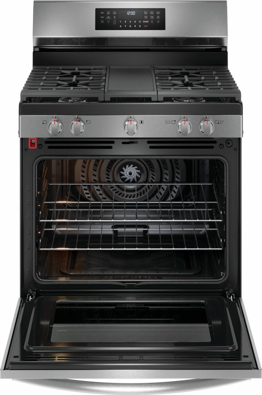 30" Rear Control Gas Range with Total Convection