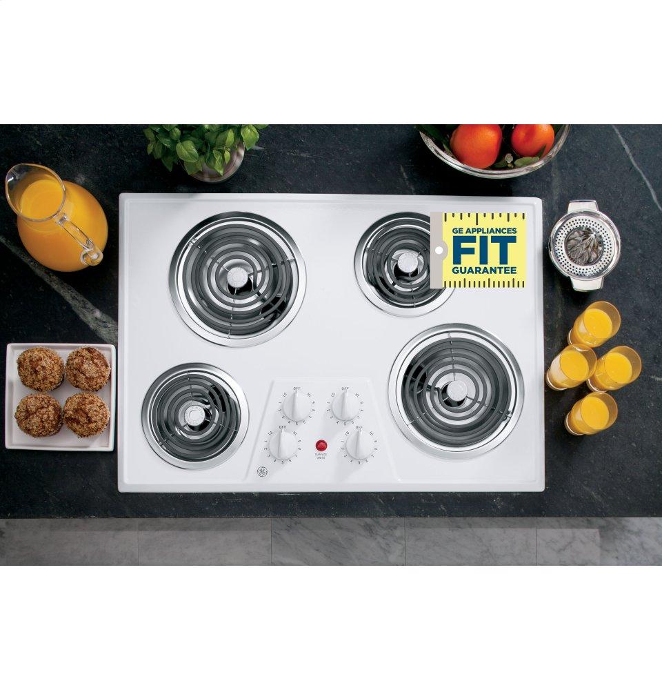 GE® 30" Built-In Electric Cooktop