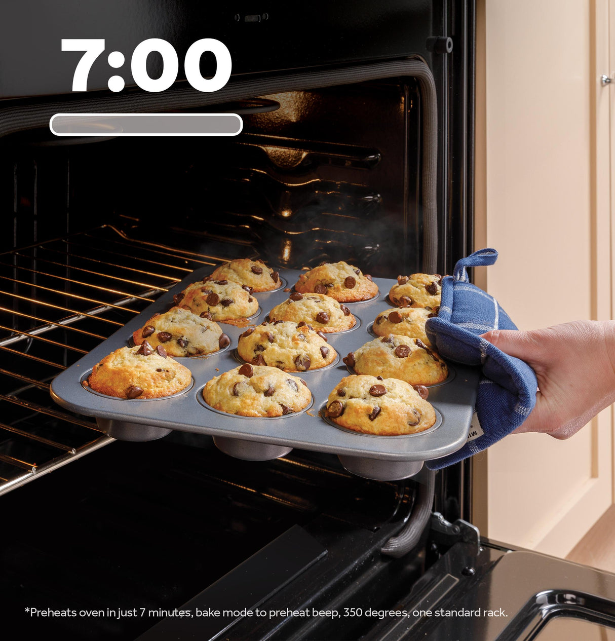 GE® ENERGY STAR® 30" Free-Standing Electric Convection Range with No Preheat Air Fry and EasyWash™ Oven Tray
