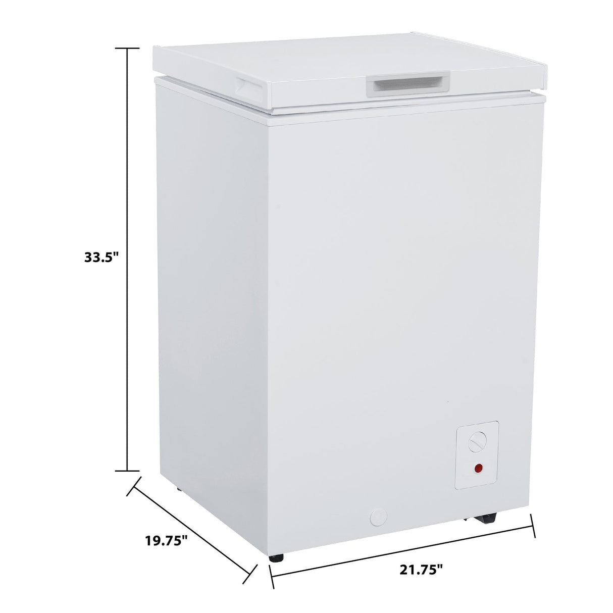 3.5 cu. ft. Chest Freezer - White / 3.5 cu. ft.