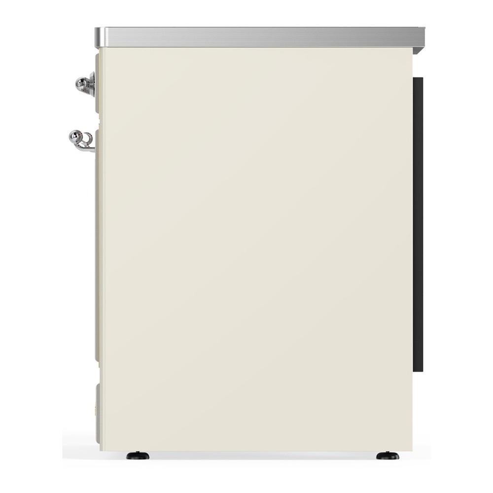 ILVE UMIB30NR3AWC Majestic III 30 inch Induction Range with 4 Elements, 4 cu. ft. Oven Capacity (Triple Glass Door, Antique White, Chrome)