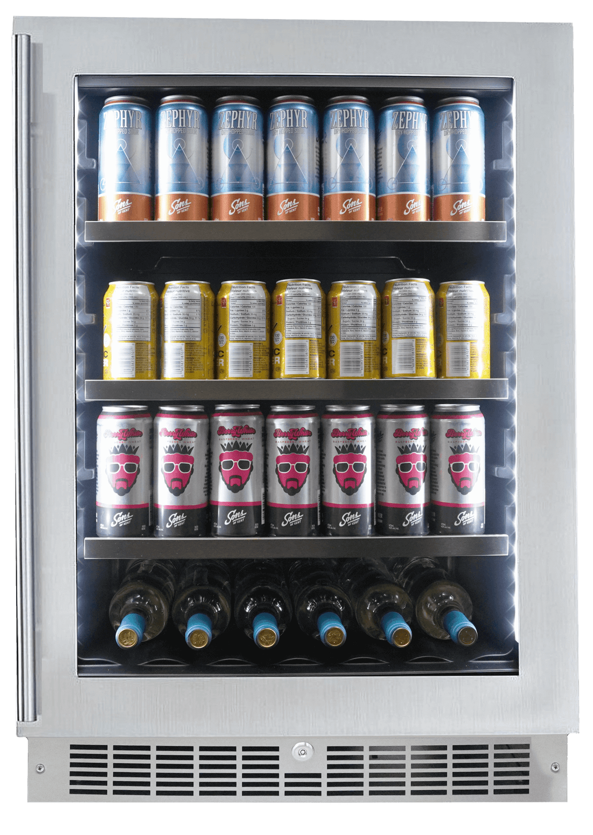 Silhouette Pro - 24" Built-in Beverage Center In Stainless Steel