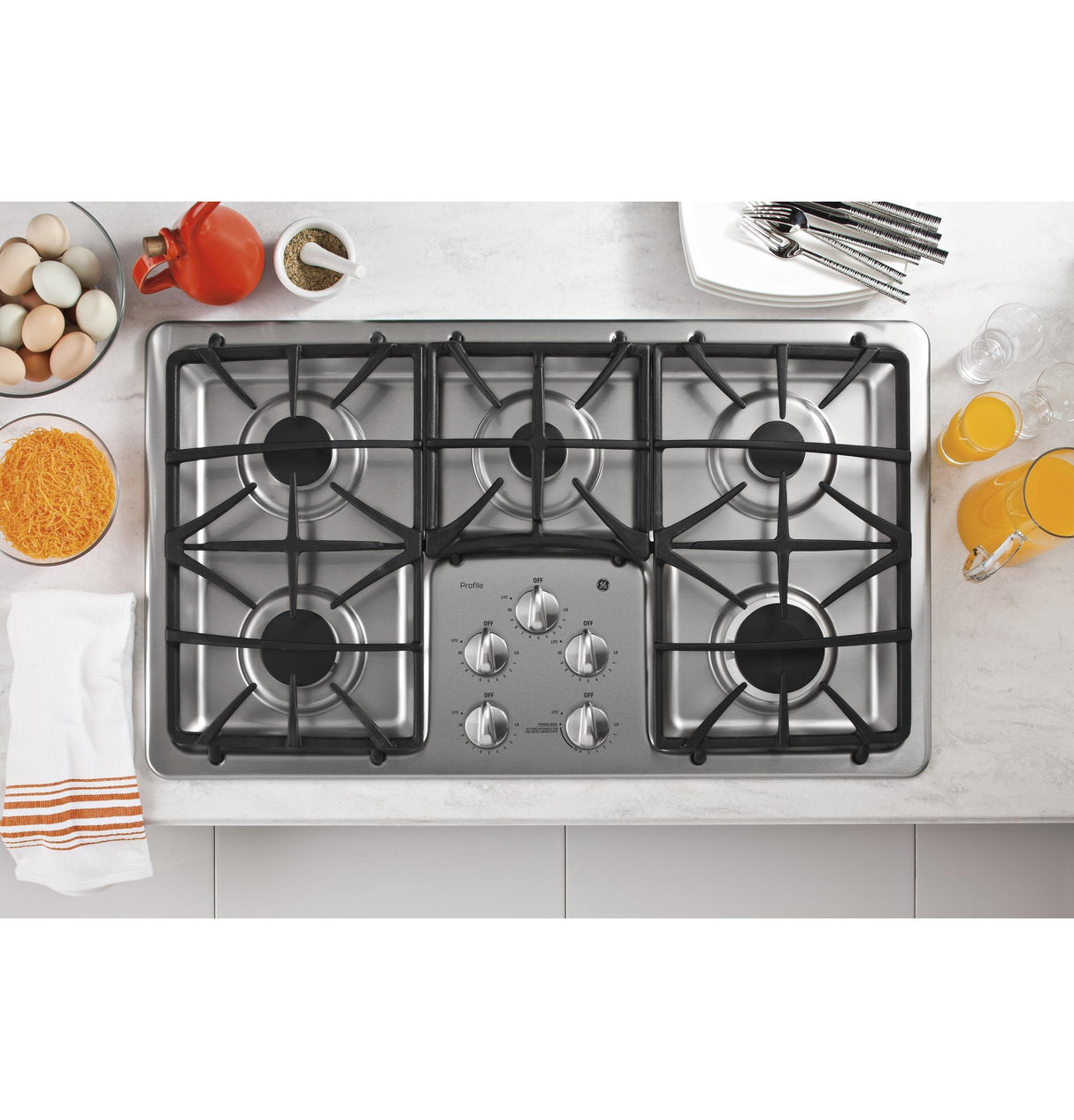 GE Profile™ Series 36" Built-In Gas Cooktop