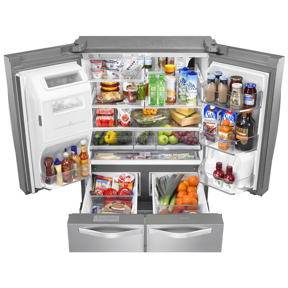 36-inch Wide Double Drawer French Door Refrigerator with Dual Cooling System - 26 cu. ft.