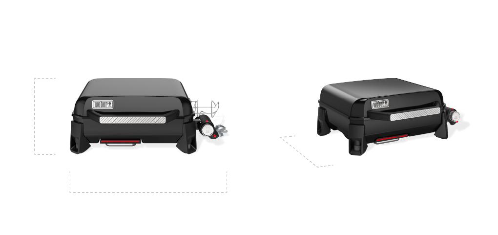 Slate® 17 Rust-Resistant Tabletop Griddle - Black