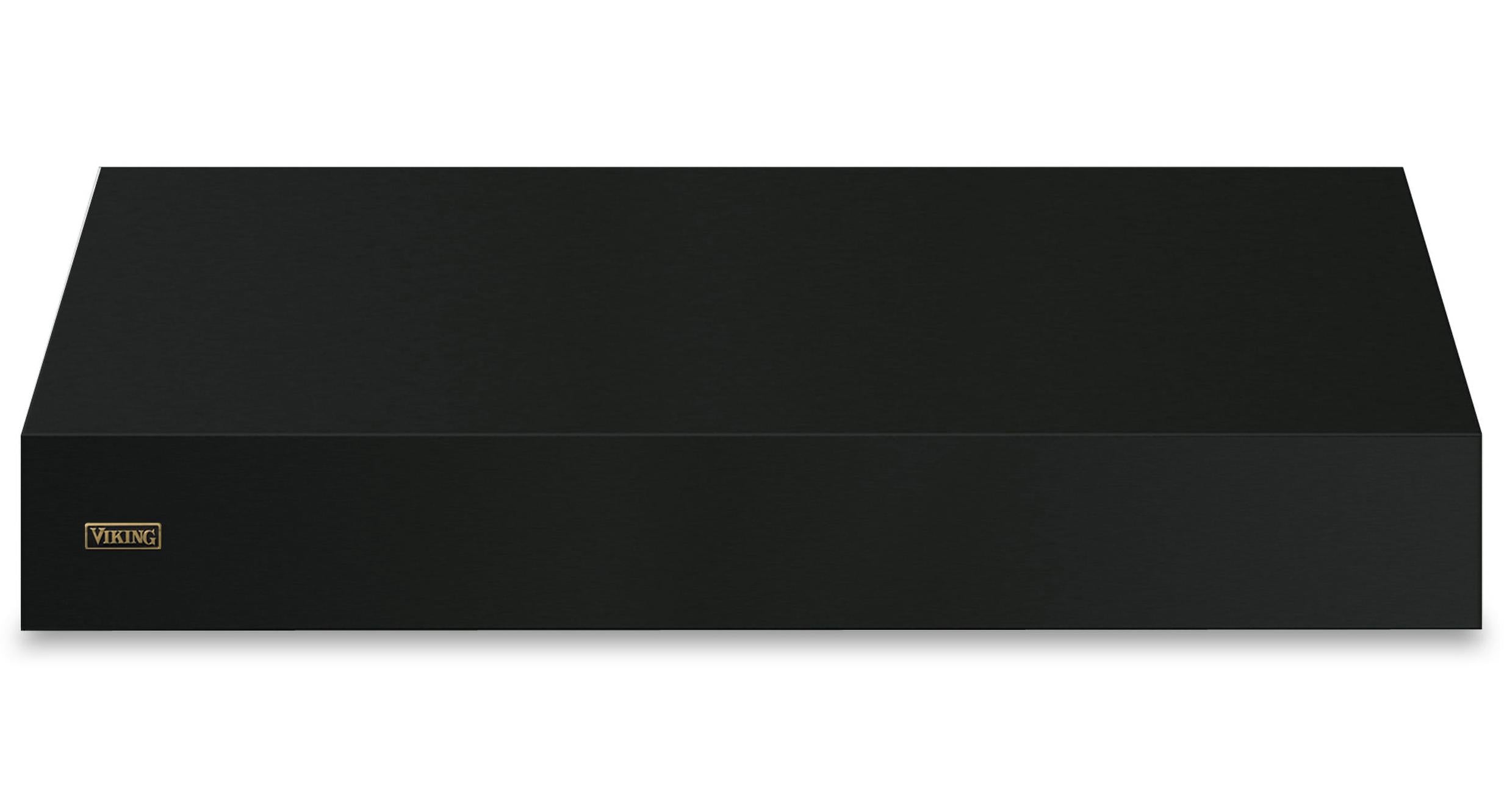60"W. 18"H. Wall Hood (Finish: Antique Bronze, Trim: Brushed Brass)