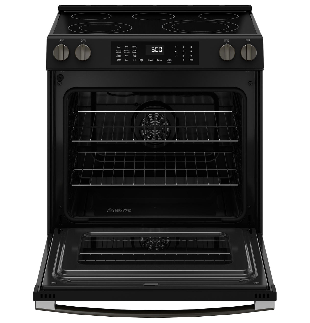 GE® ENERGY STAR® 30" Slide-In Electric Convection Range with No Preheat Air Fry and EasyWash™ Oven Tray