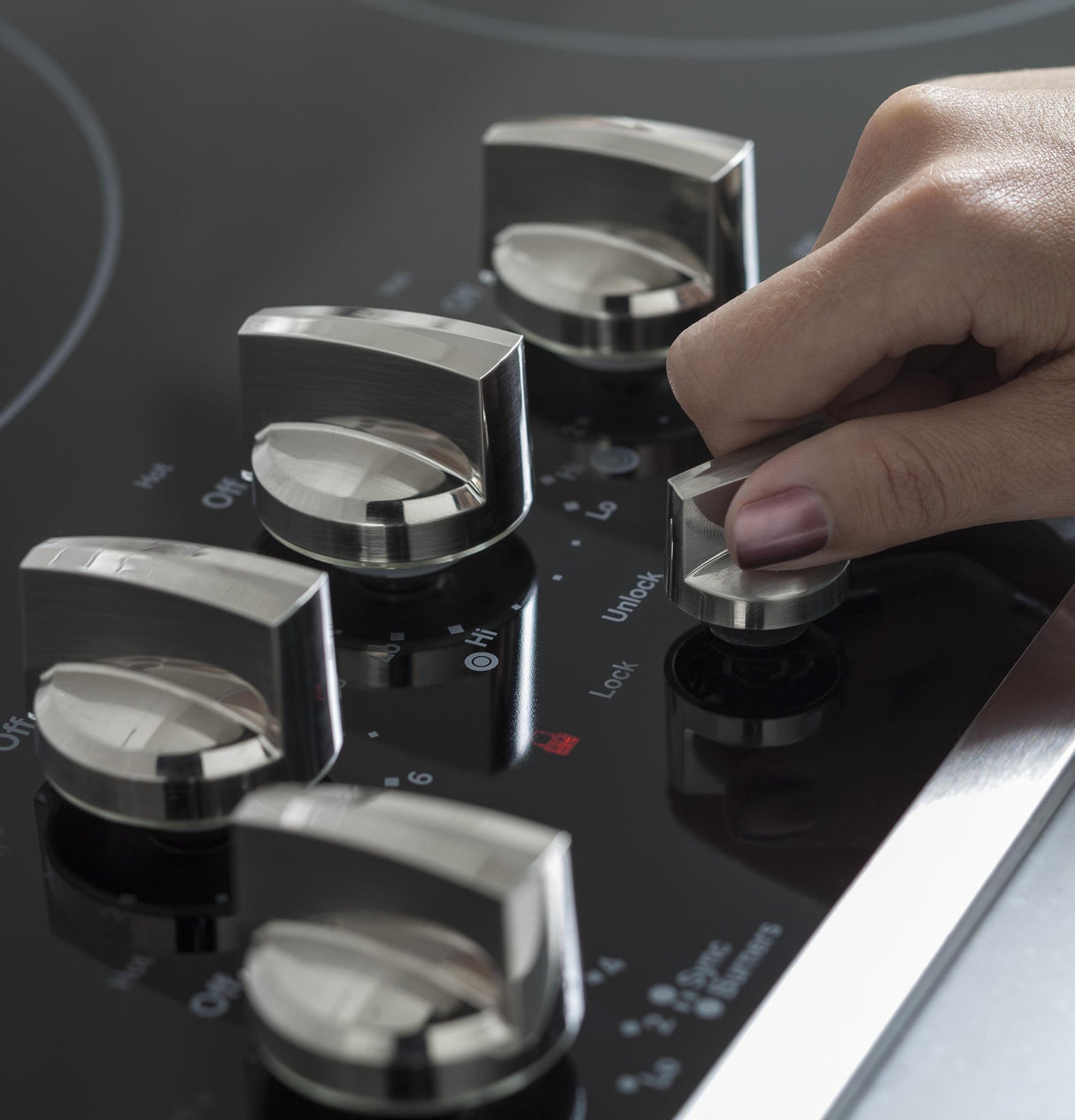 GE Profile™ 30" Built-In Knob Control Electric Cooktop