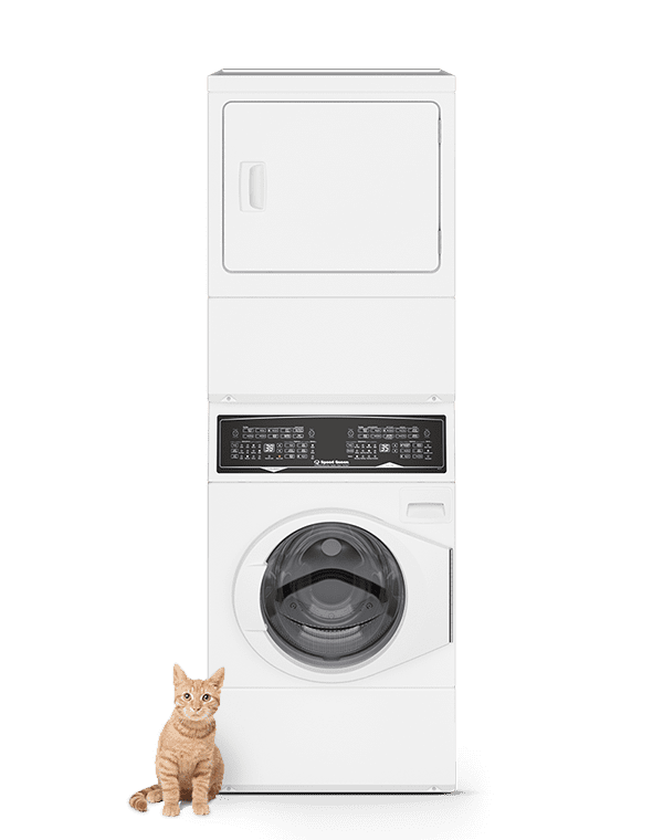 SF7 Stacked White Washer - Electric Dryer with Pet Plus Sanitize Fast Cycle Times 5-Year Warranty